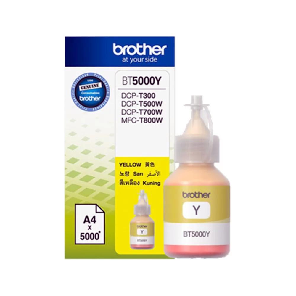 Brother Ink BT5000 YELLOW 100% Original (Brother DCP T300, T500, T700, MFC-T800)