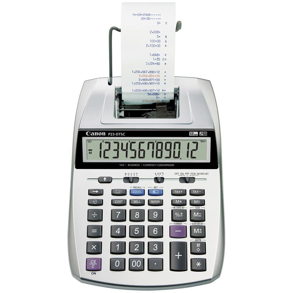 Canon P23-DTSC 12-digits Printing Calculator