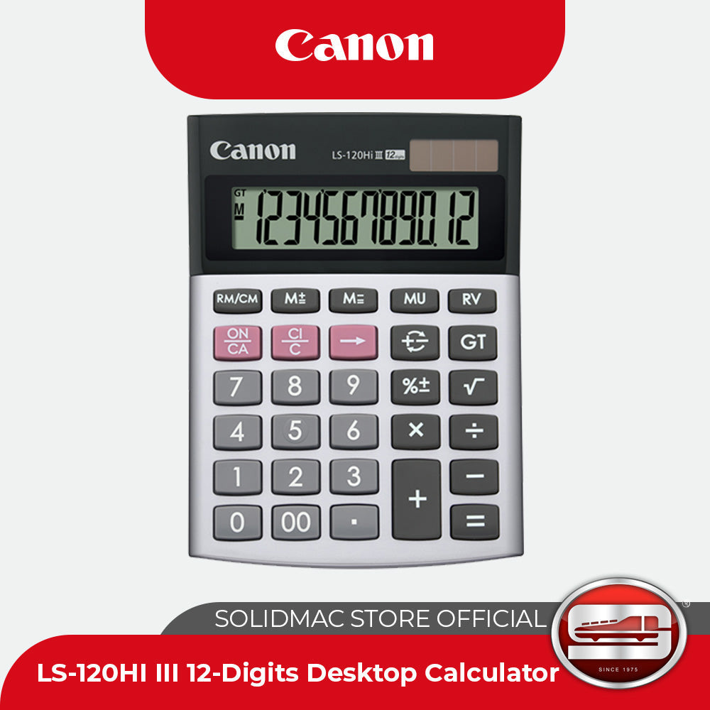 Canon LS-120Hi III Desktop Calculator (Silver)