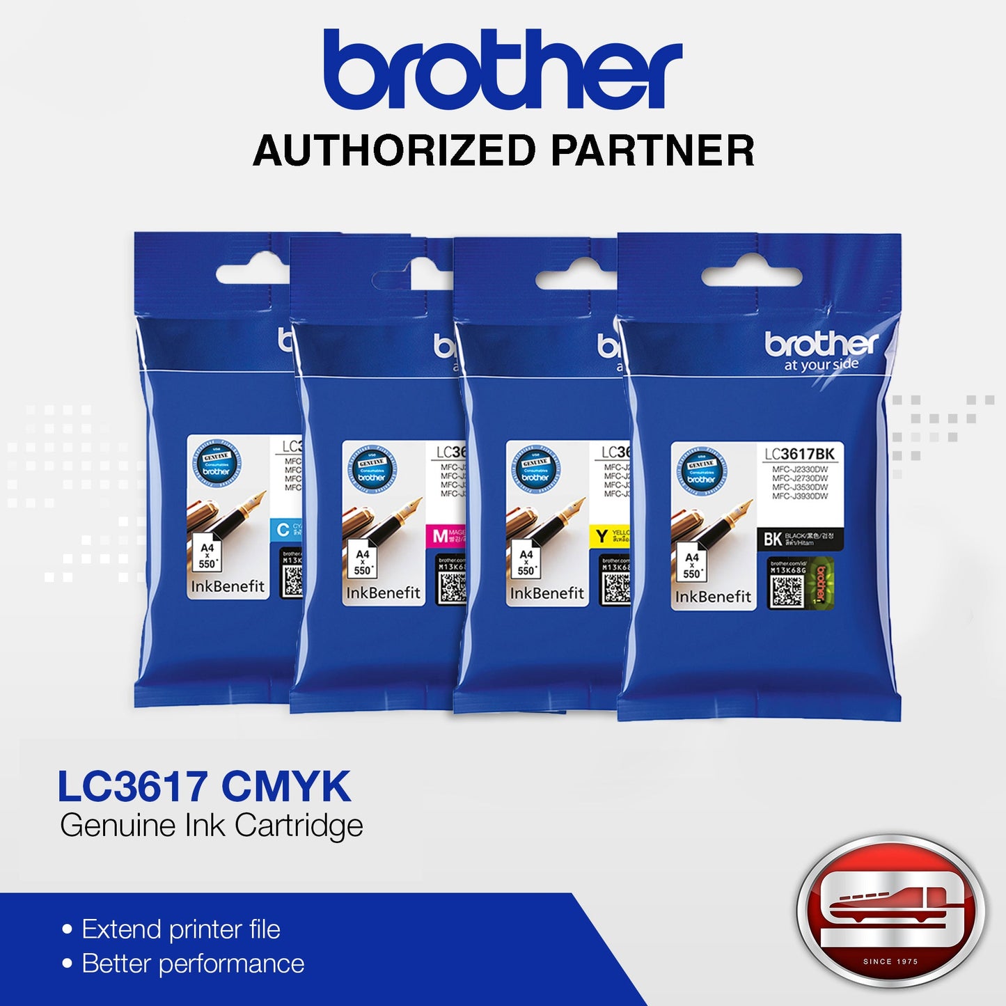 Brother LC3617 C/M/Y/BK Set of Original Brother Ink Cartridges for MFC-J2330DW MFC-J2730DW