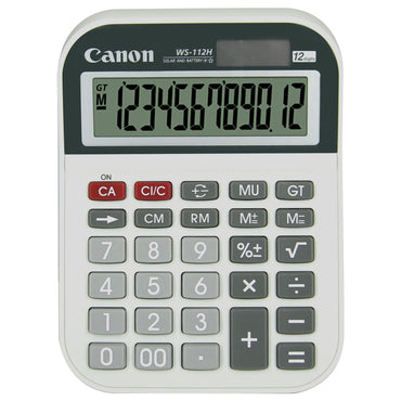 Canon WS-112H Desktop Calculator 12 digits
