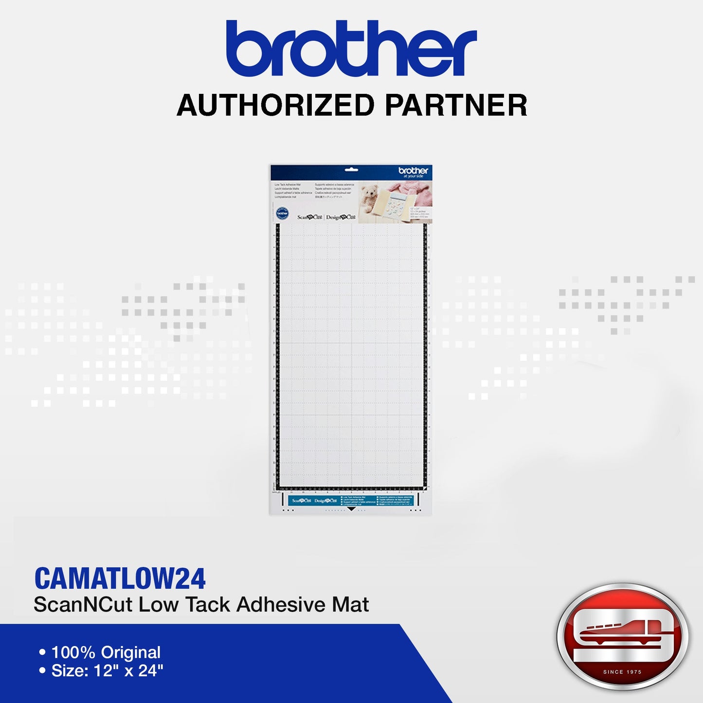 Brother CAMATLOW24 ScanNCut Low Tack Adhesive Mat - 12" x 24" / 305 mm x 610mm