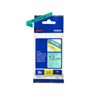 Brother TZe-731 Labelling Tape – Black on Green, 12mm wide Standard Laminated
