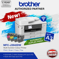 Brother MFC-J3940DW Multi-function Colour Printer (Print, Scan, Copy, Fax) Automatic Duplex print up