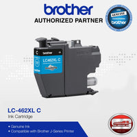 Brother LC-462XLC Cyan Genuine Ink Cartridge (1,500 page yield)
