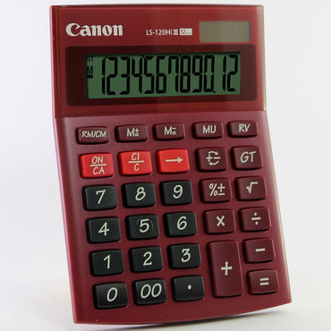 Canon LS-120Hi III Desktop Calculator (Red)