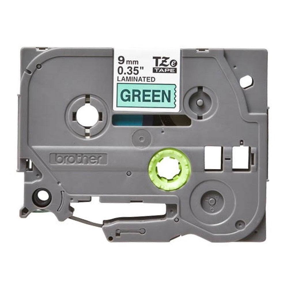 Brother TZe-721 Black on Green 9mm Labelling Tape (100% Original)