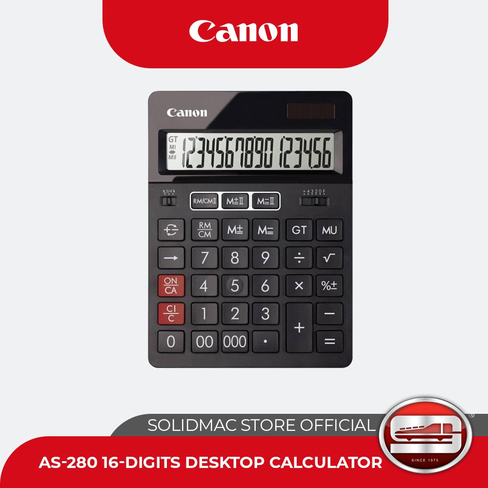 Canon AS-280 16-digits Desktop Calculator
