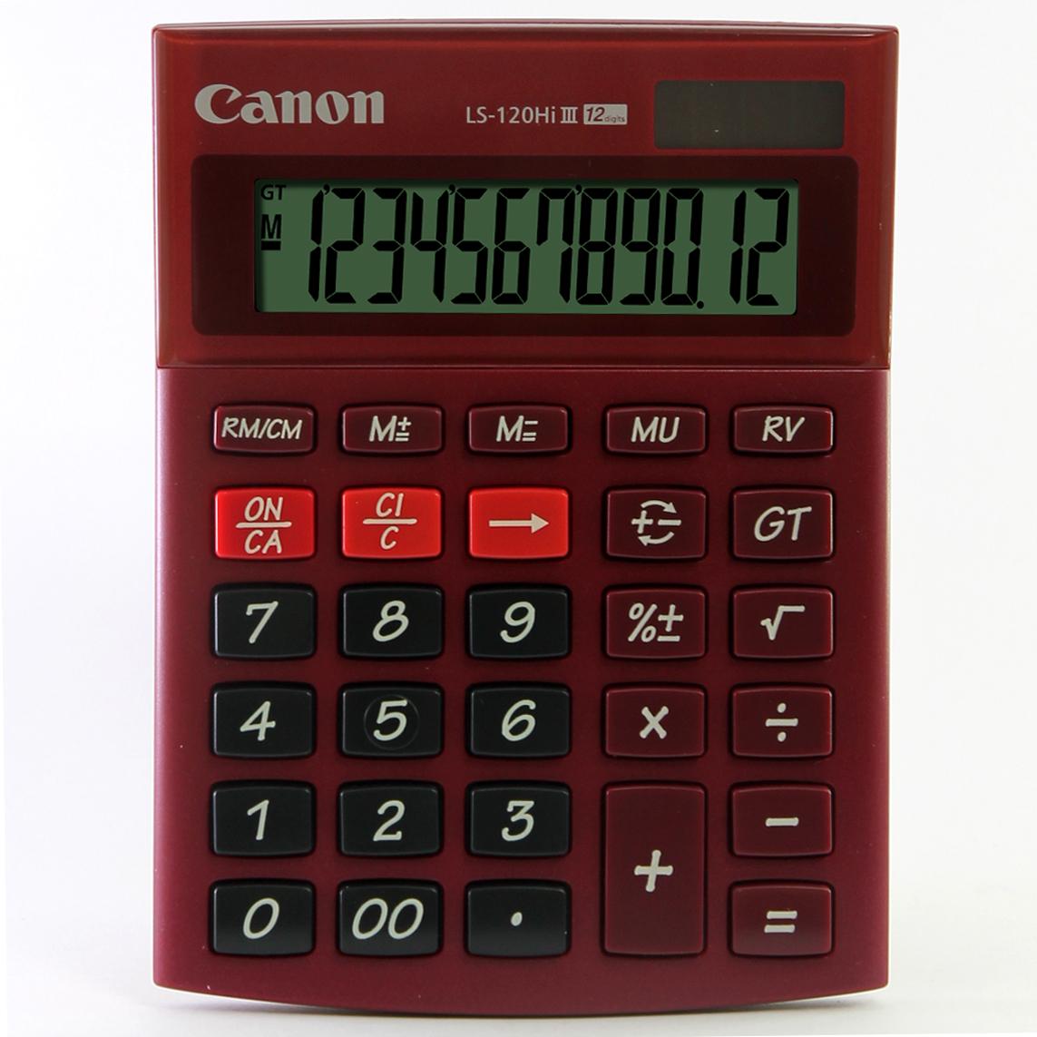 Canon LS-120Hi III Desktop Calculator (Red)