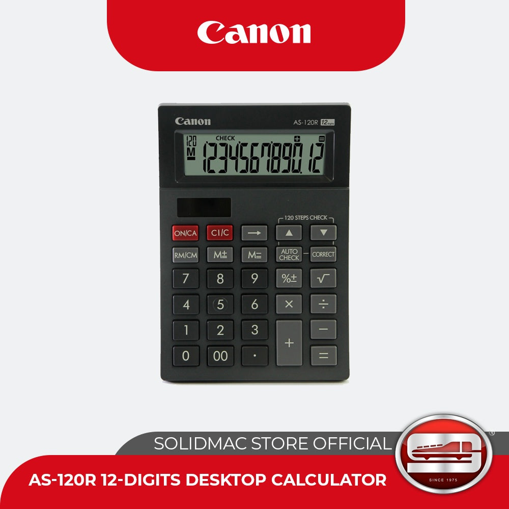 Canon AS-120R 12-digits Desktop Calculator