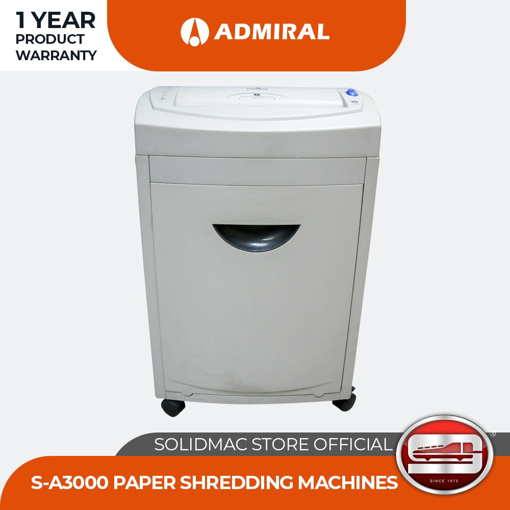 Admiral S-A3000 Cross-Cut Paper Shredder (HEAVY DUTY)