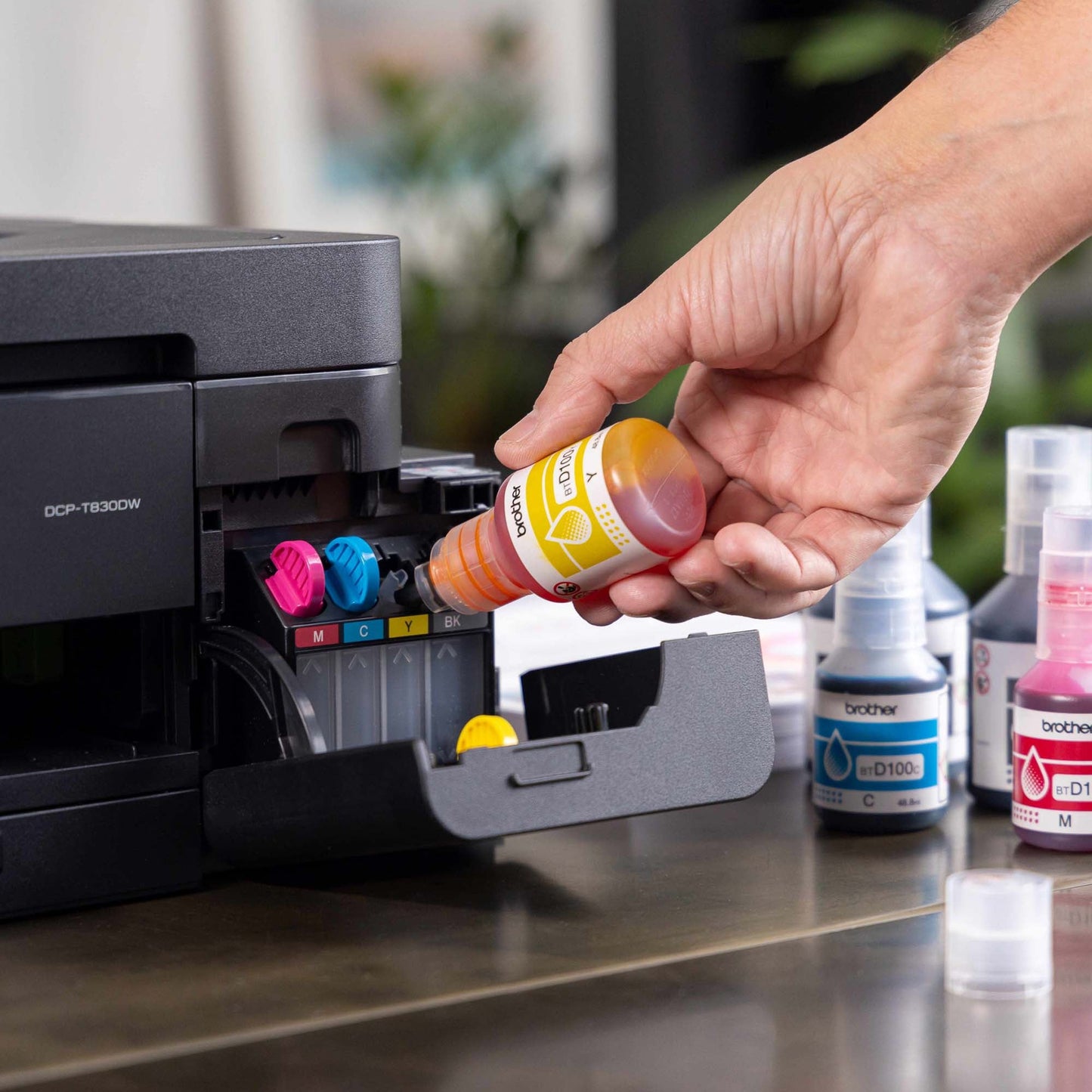 Brother DCP-T830DW InkBenefit Color Ink 3-in-1Tank Multifunctional
