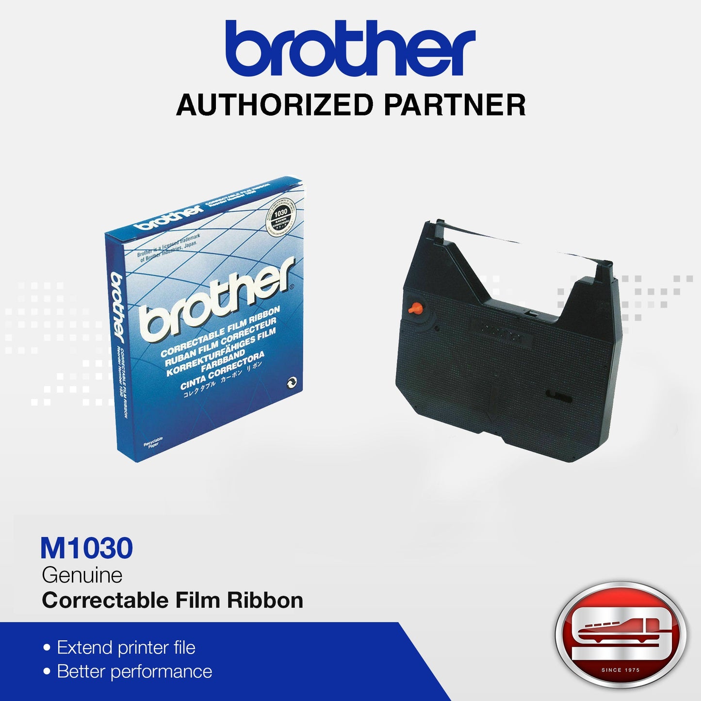 Brother M1030 Correctable Film Ribbon Black