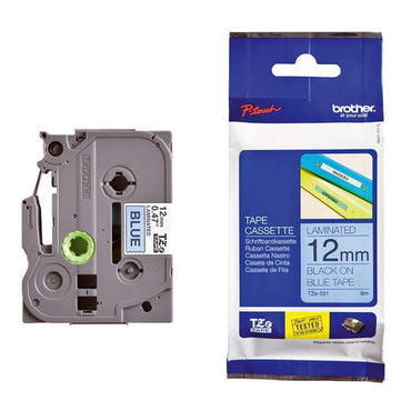 Brother TZe-531 Black on Blue 12mm Labelling Tape (100% Original)