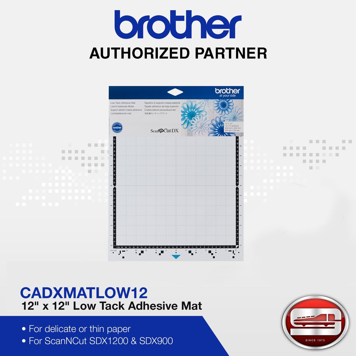 Brother ScanNCutSDX Low Tack Cutting Mat  For SDX-1200 & SDX-900 CADXMATLOW12