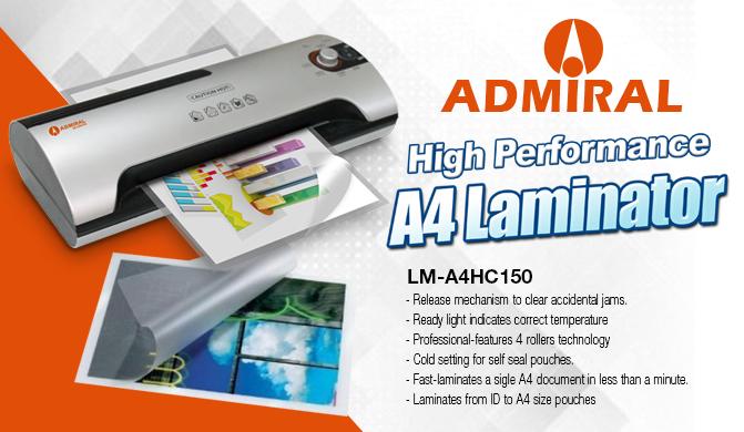 Admiral LM-A4HC150 Hot and Cold Laminating Machine