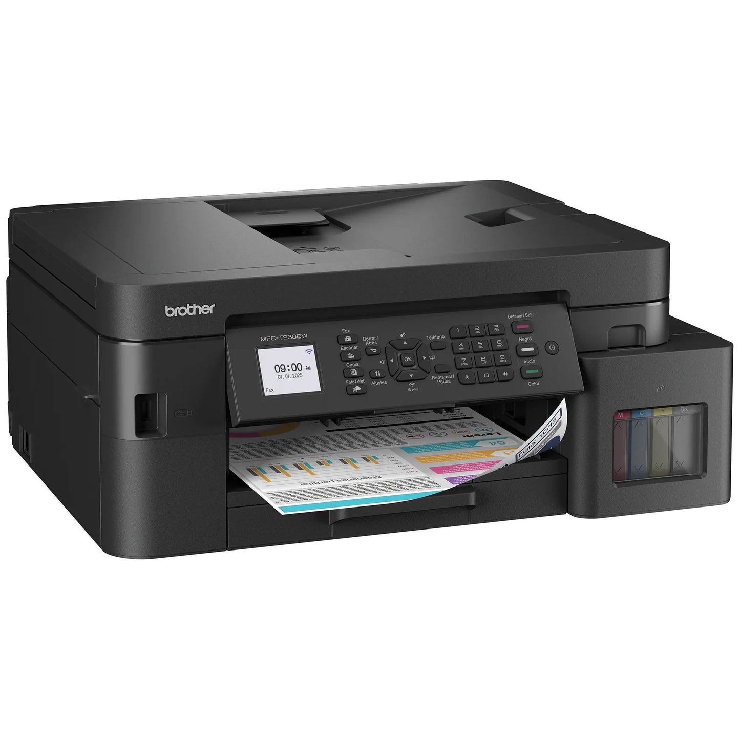 Brother MFC-T930DW  Tank Series Color Inkjet All-in-One Printer with Wireless Connectivity and Duplex Printing