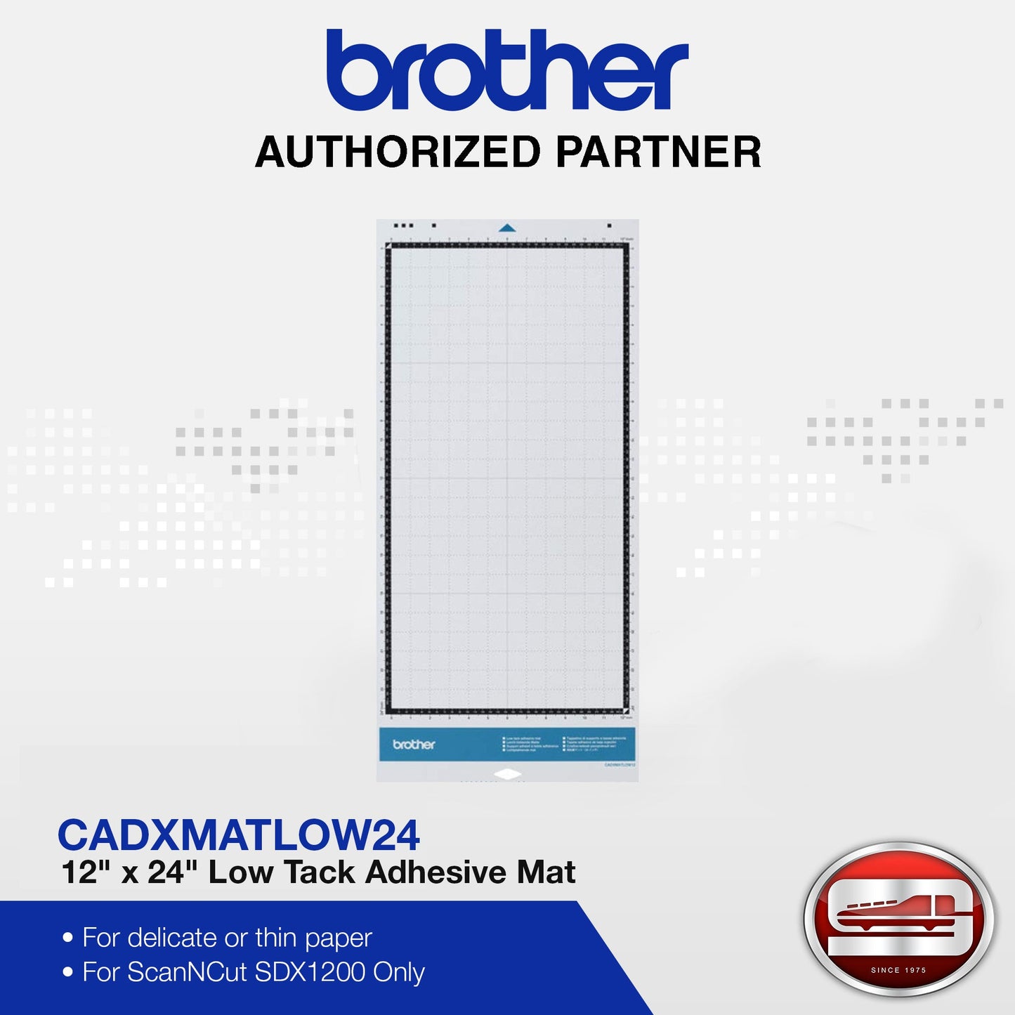 Brother ScanNCutSDX Low Tack Cutting Mat  For SDX-1200 & SDX-900 CADXMATLOW12