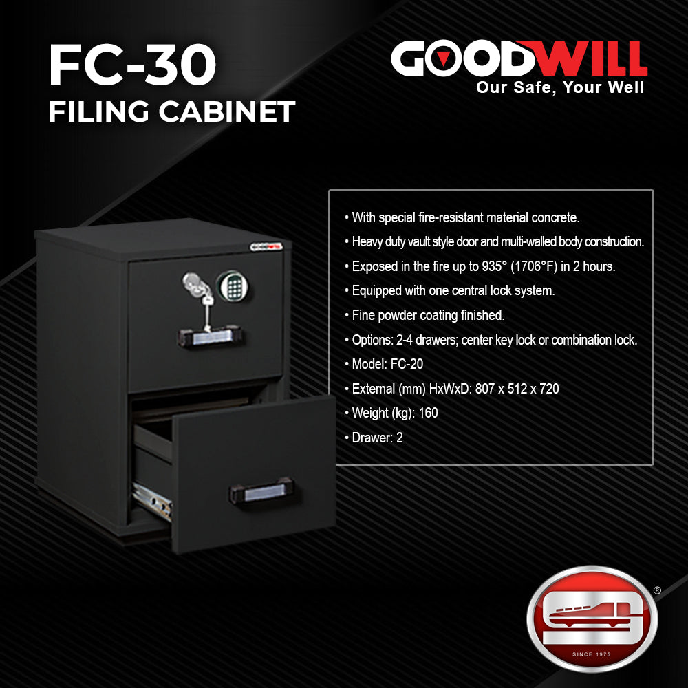 Goodwill FC-20 Electronic & Combination Filing Cabinet