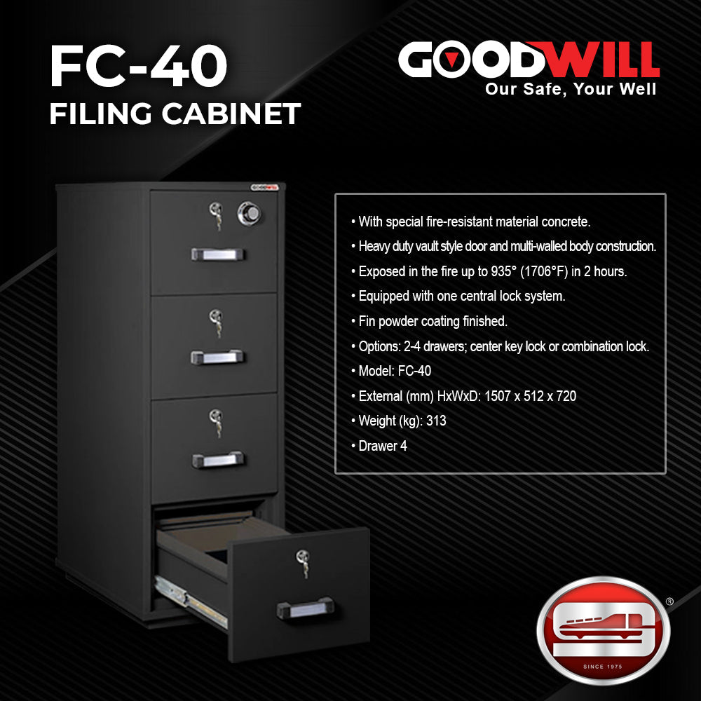 Goodwill FC-40 Electronic & Combination Filing Cabinet