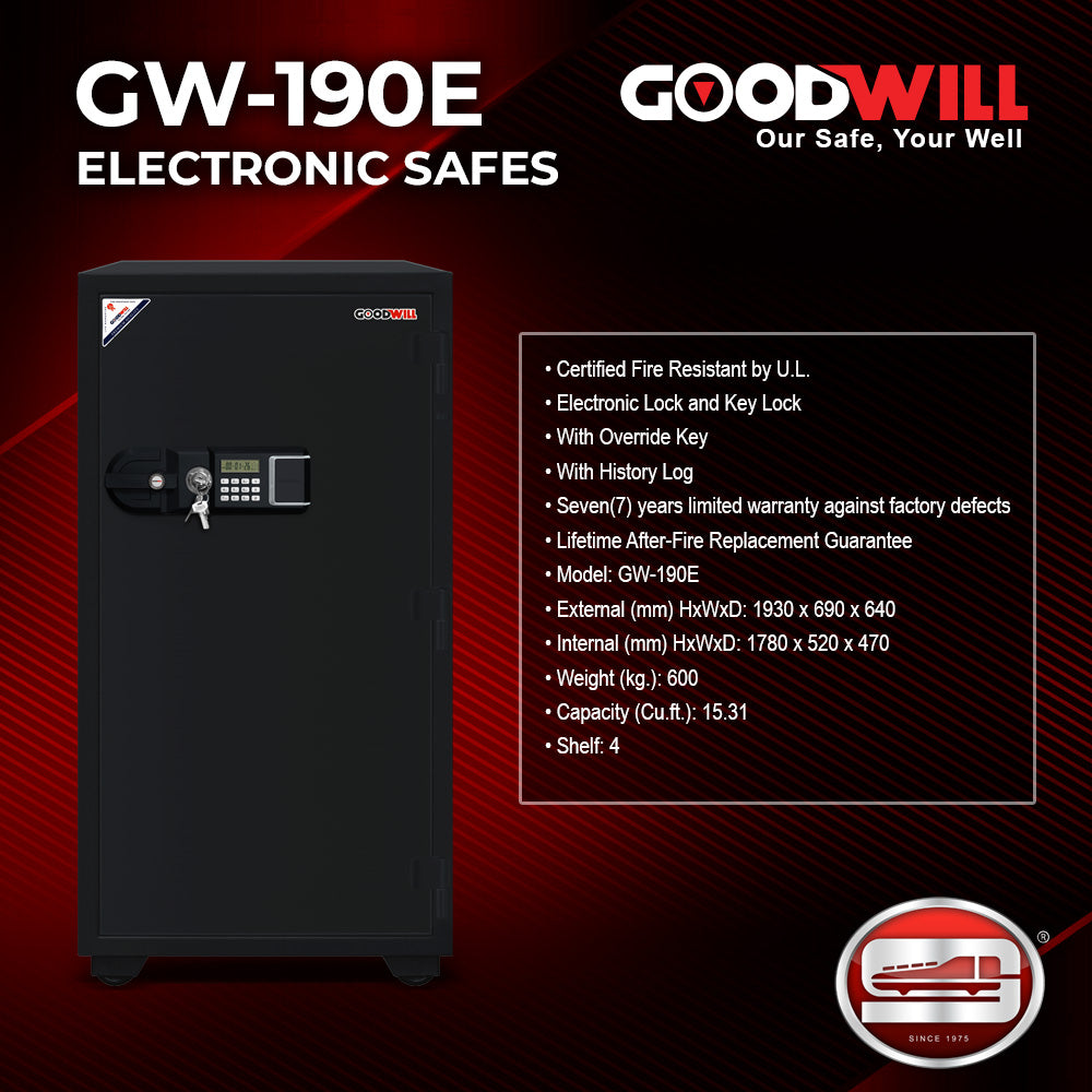 Goodwill GW-190E Electronic Lock Fire Resistance Safes