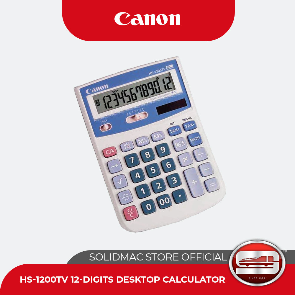 Canon HS-1200TV Desktop Calculator (12 digits)