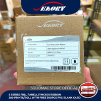 Seaory S28 S Series Full-Panel YMCKO Ribbon 300 Prints  with free 300pcs PVC Blank Card