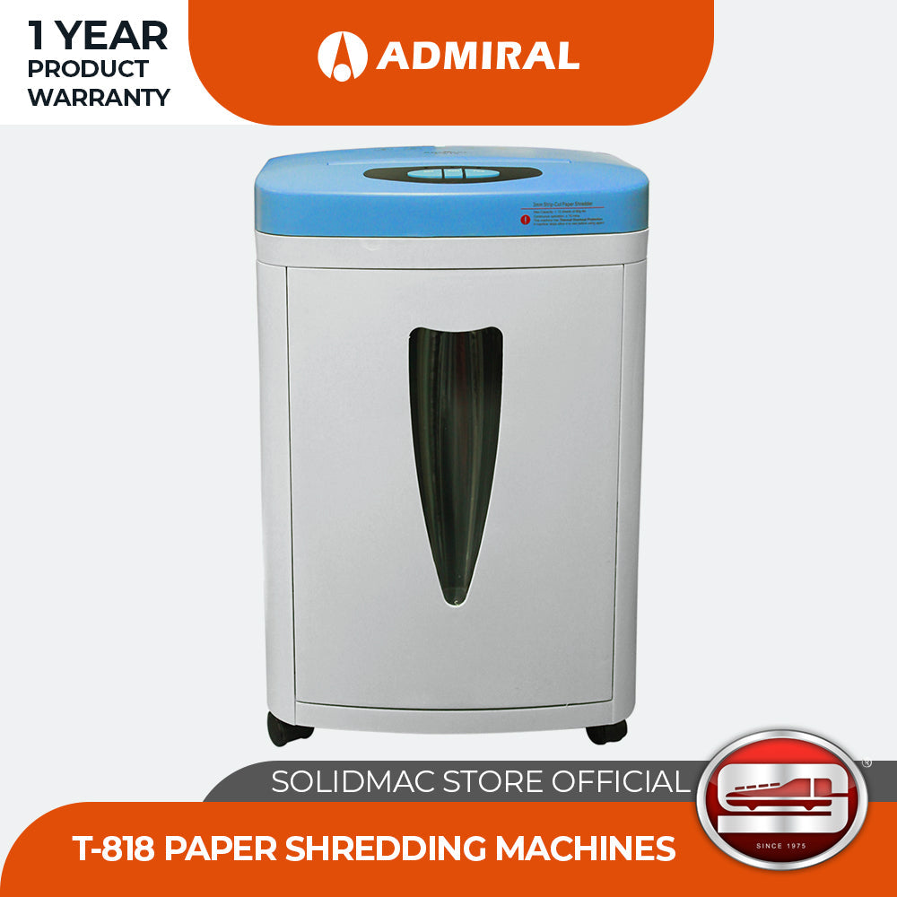 Admiral T-818 Straight Cut Paper Shredder (White)