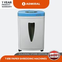 Admiral T-818 Straight Cut Paper Shredder (White)