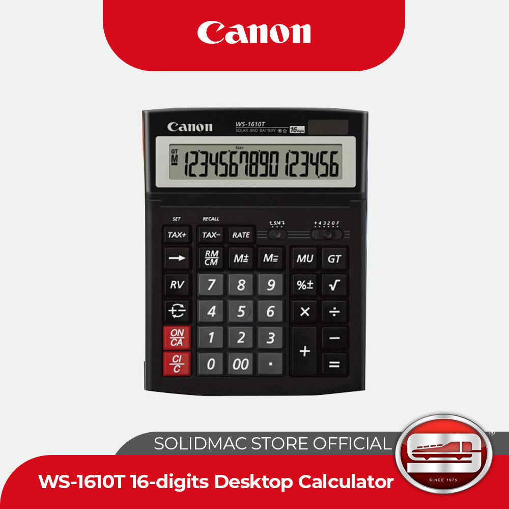 Canon WS-1610T Desktop Calculator (16 digits)