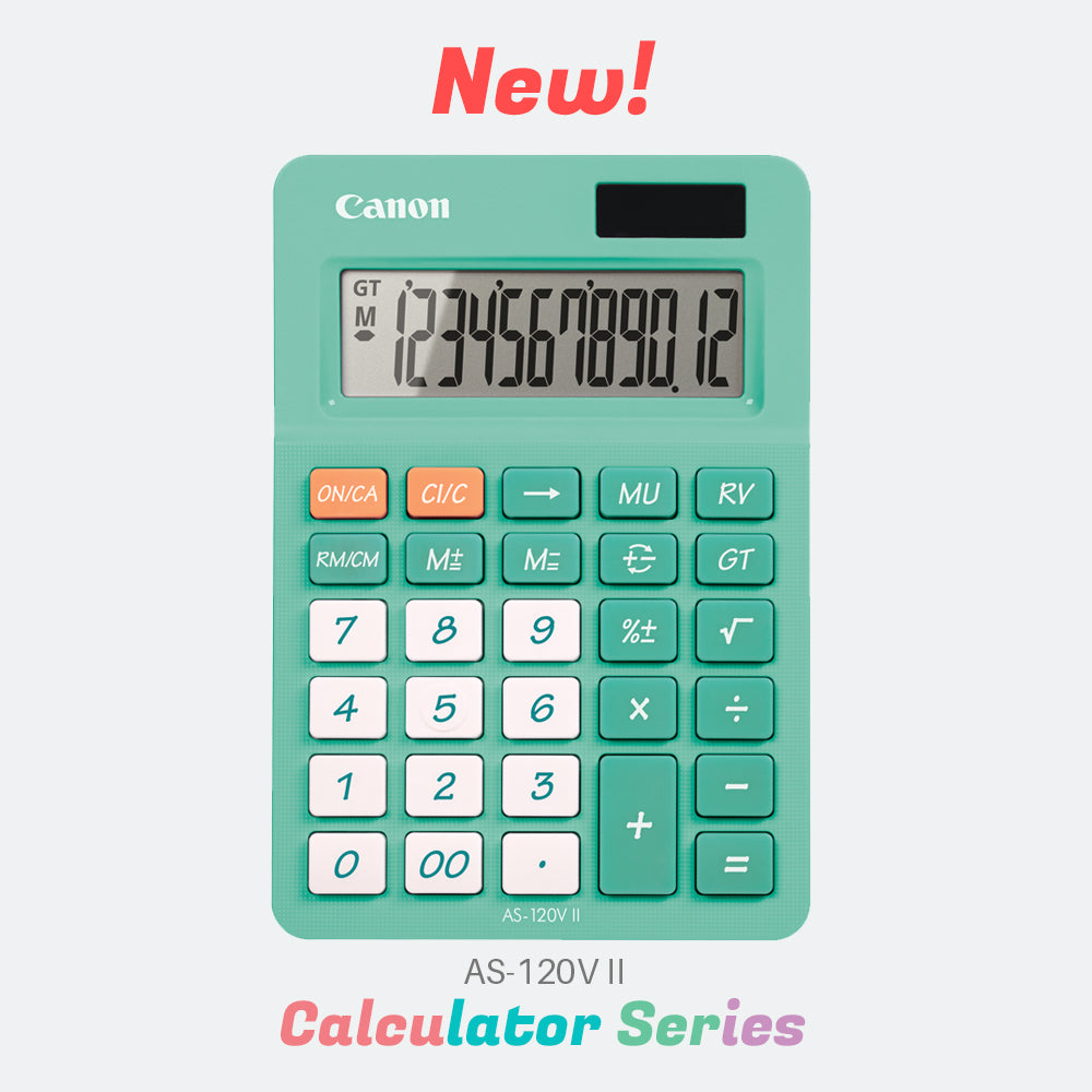Canon AS-120V II Dual Power Desktop Calculator
