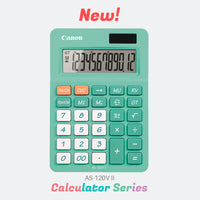 Canon AS-120V II Dual Power Desktop Calculator