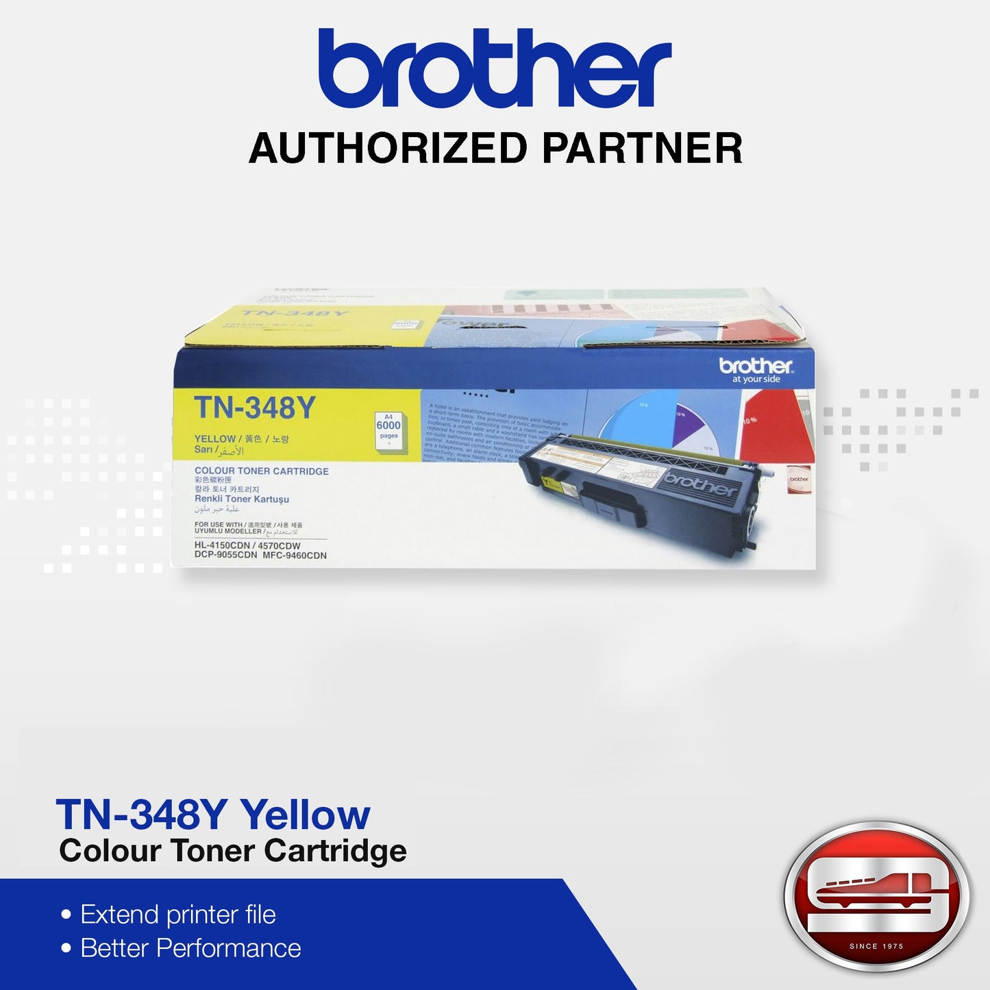 Brother Toner & Drum TN348Y Yellow