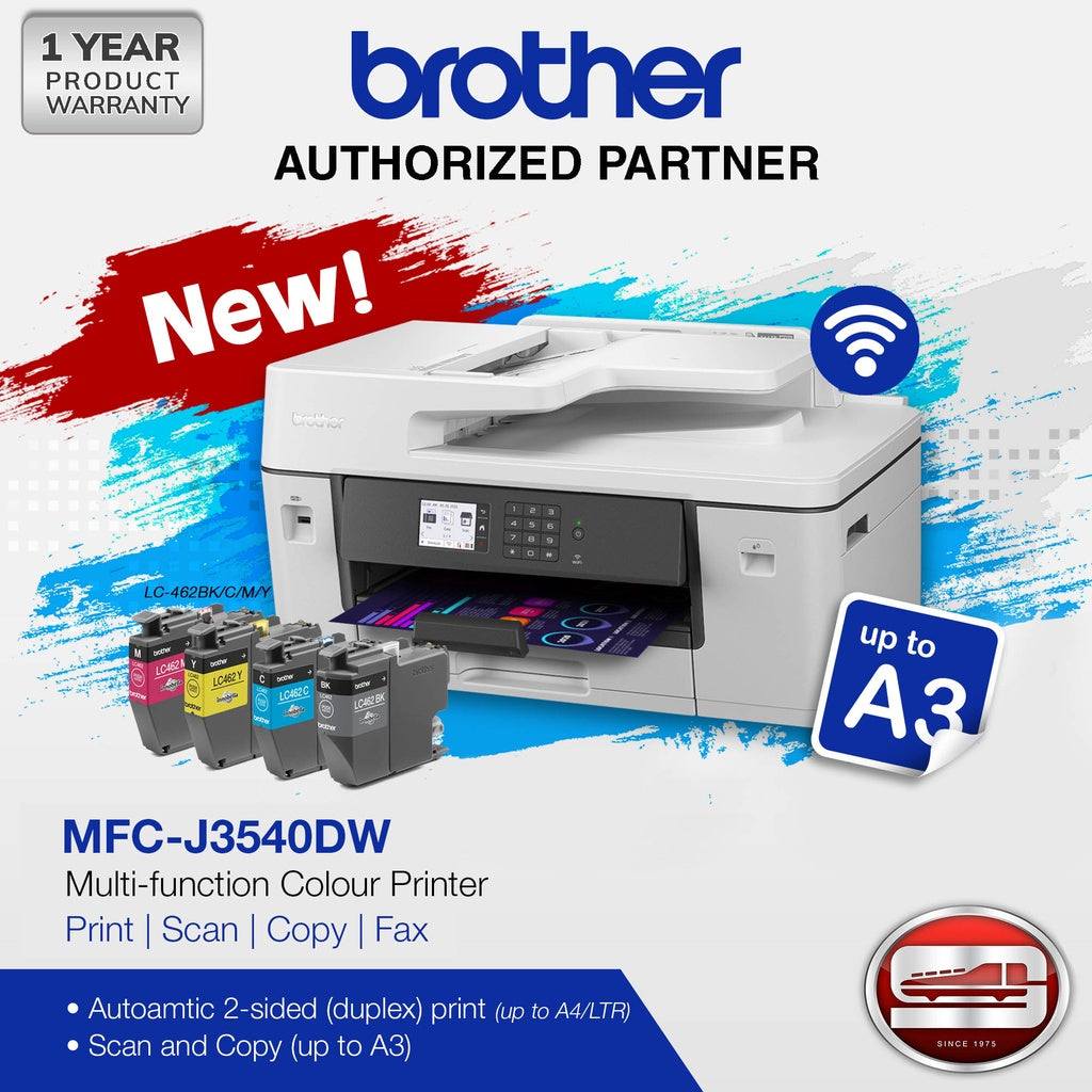 Brother MFC-J3540DW Multi-function Colour Printer (Print, Scan, Copy, Fax) A3 Size