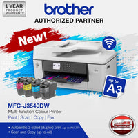 Brother MFC-J3540DW Multi-function Colour Printer (Print, Scan, Copy, Fax) A3 Size