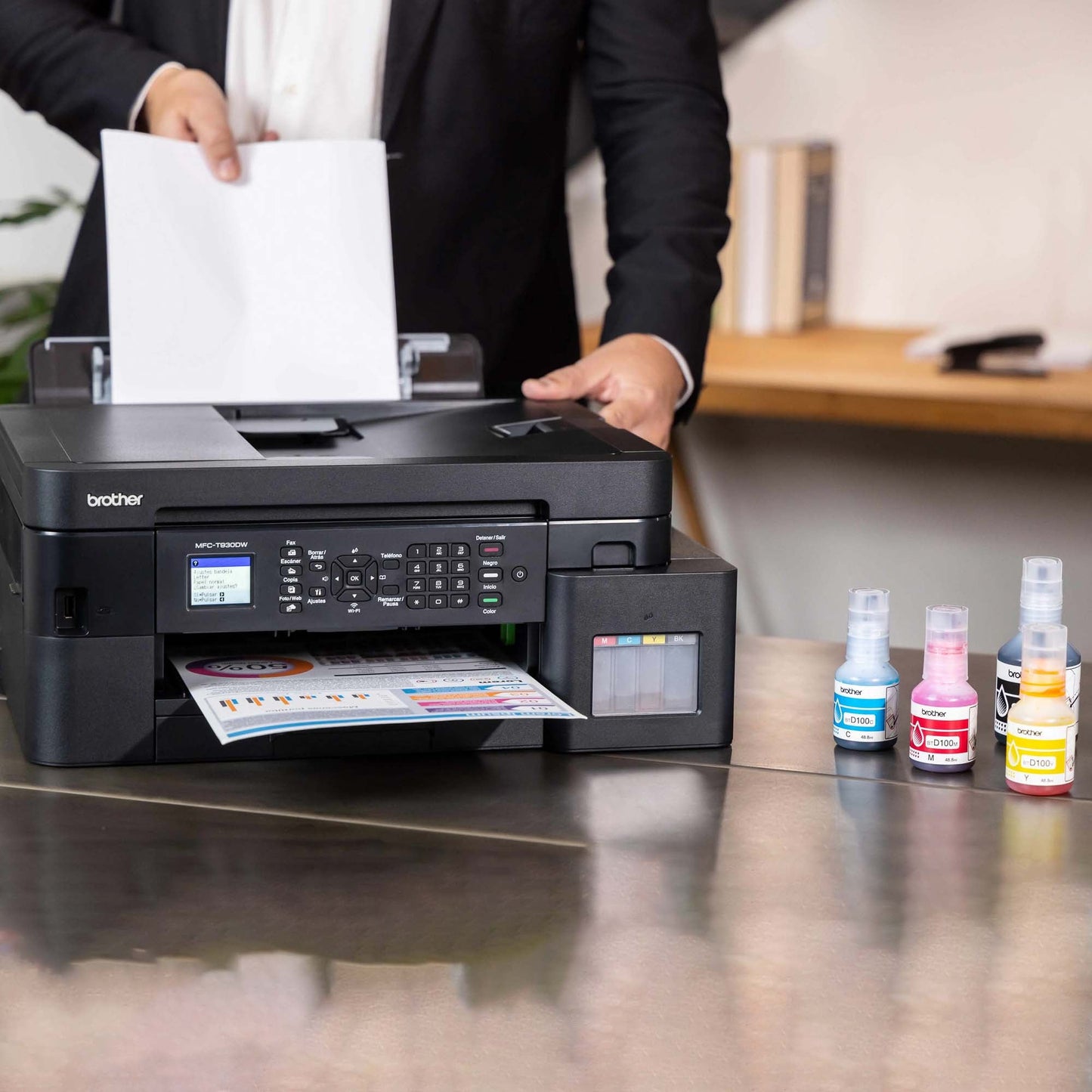 Brother MFC-T930DW  Tank Series Color Inkjet All-in-One Printer with Wireless Connectivity and Duplex Printing