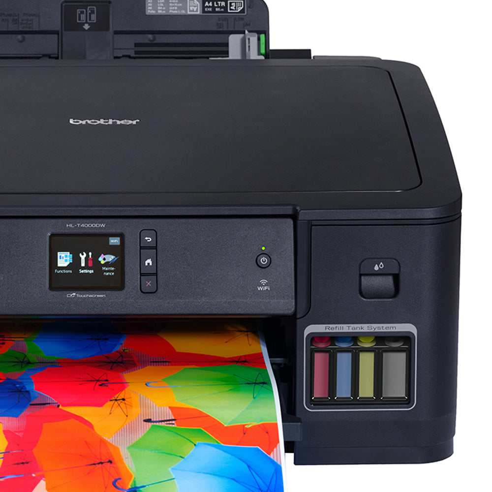 Brother HL-T4000DW A3 Refill Ink Tank Printer with Wireless & Ethernet Connectivity