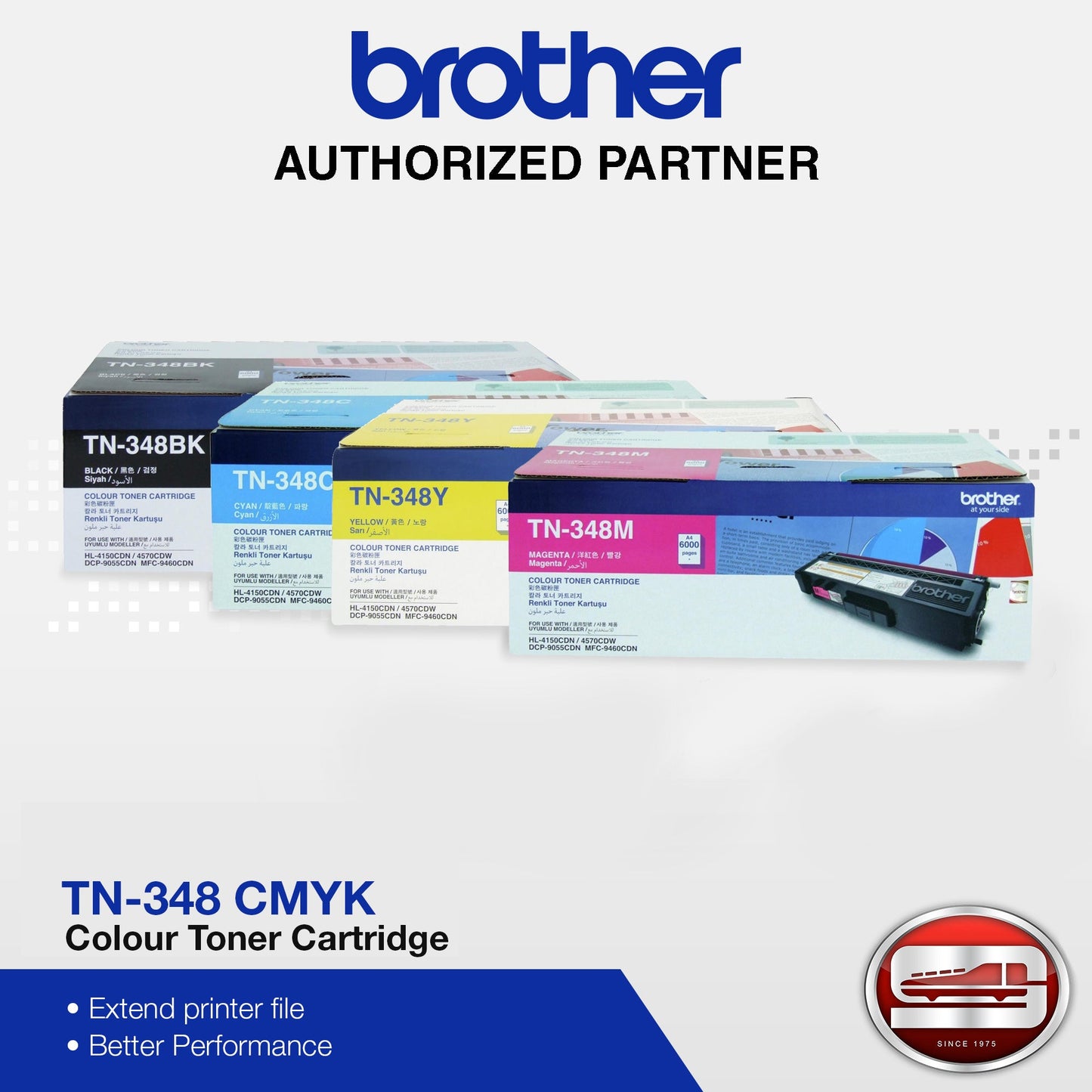 Brother Toner & Drum TN348 CMYK