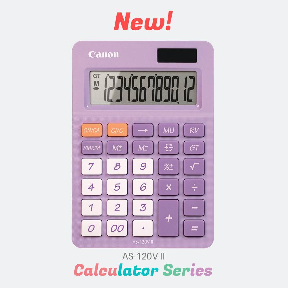 Canon AS-120V II Dual Power Desktop Calculator
