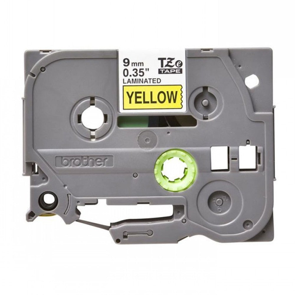 Brother TZe-621 Black on Yellow 9mm Labelling Tape (100% Original)