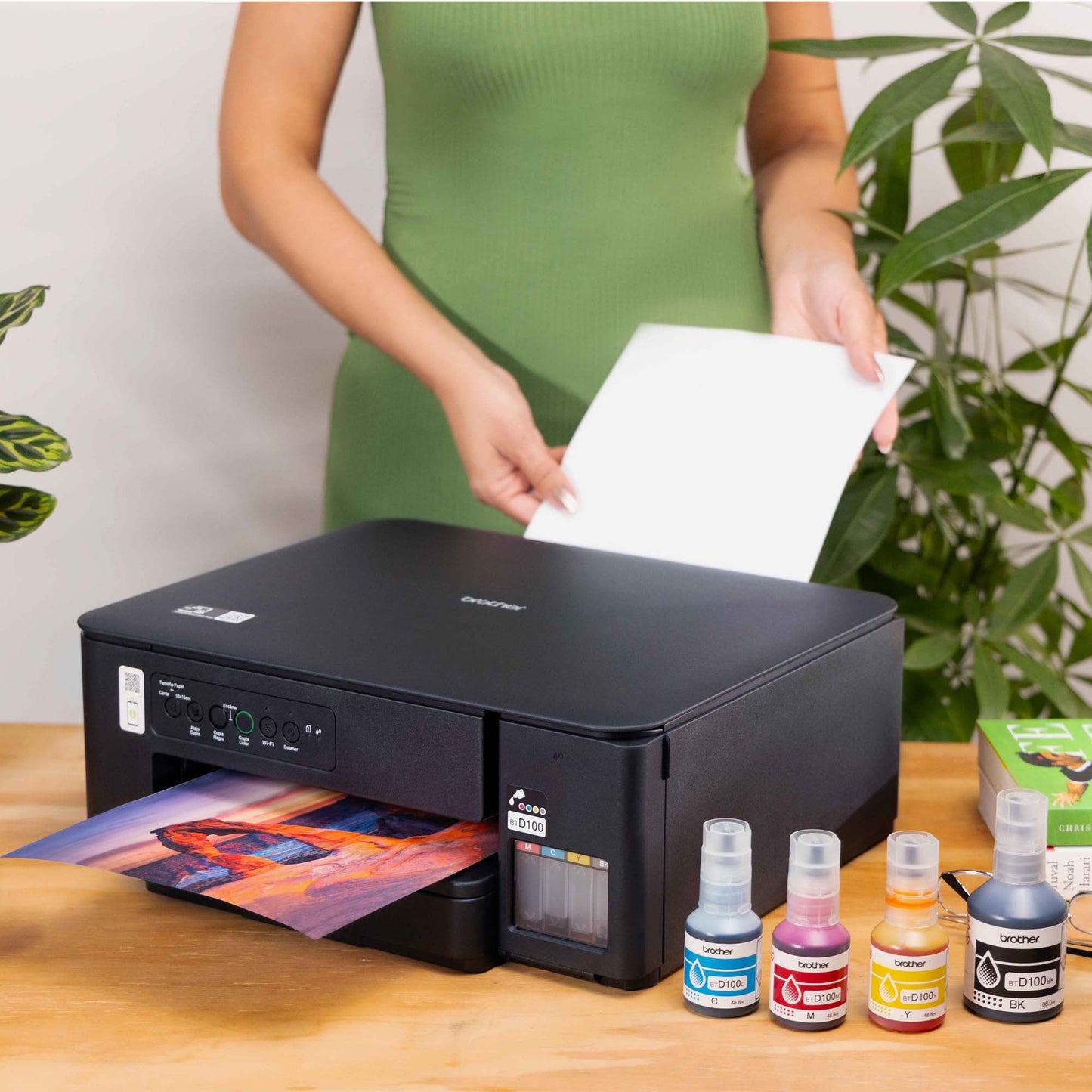Brother DCP-T430W 3-in-1 Continuous Color Inkjet Printer with Wireless Printing