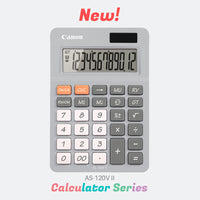 Canon AS-120V II Dual Power Desktop Calculator