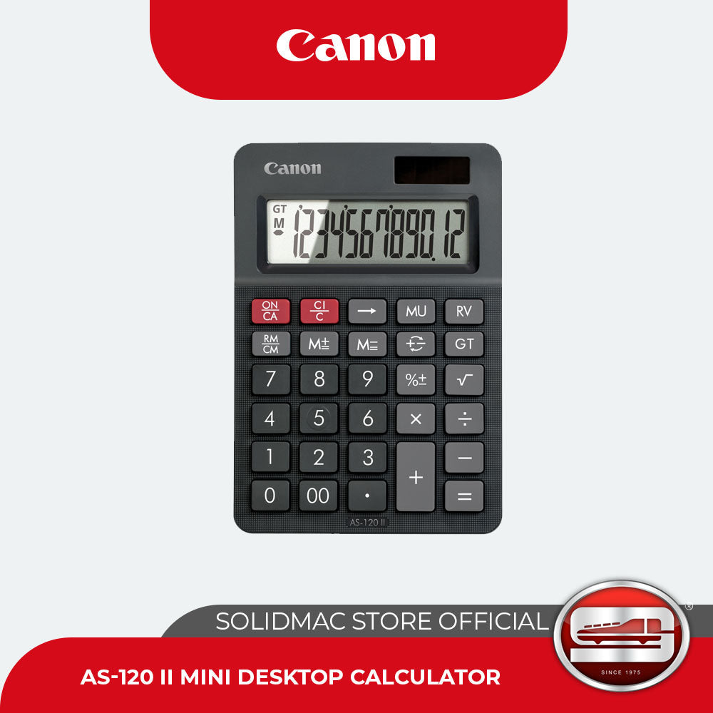 Canon AS-120 II Desktop Calculator (12-digit)