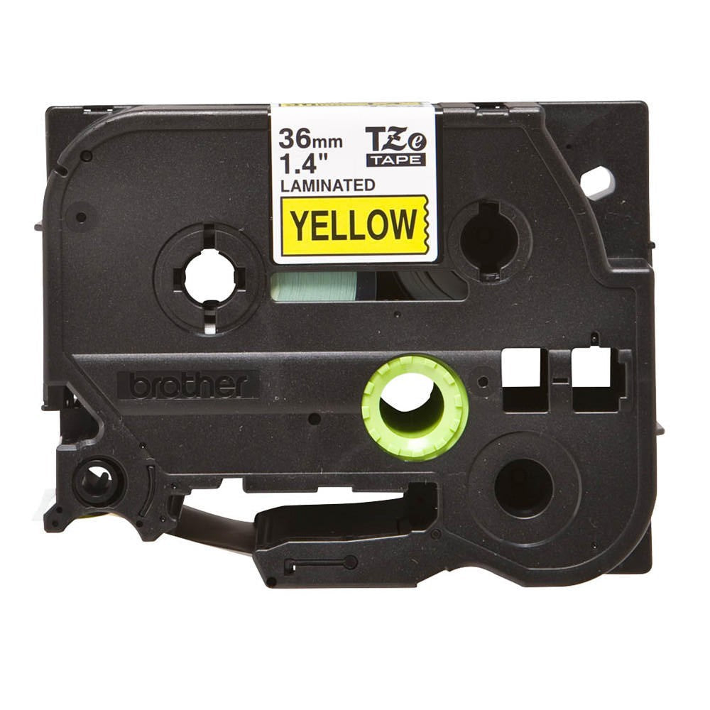 Brother TZE-661 Black on Yellow 36mm Labelling Tape (100% Original)