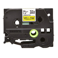 Brother TZE-661 Black on Yellow 36mm Labelling Tape (100% Original)