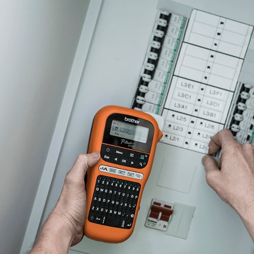 Brother PT-E110VP Label Printer for electrical and datacom installations