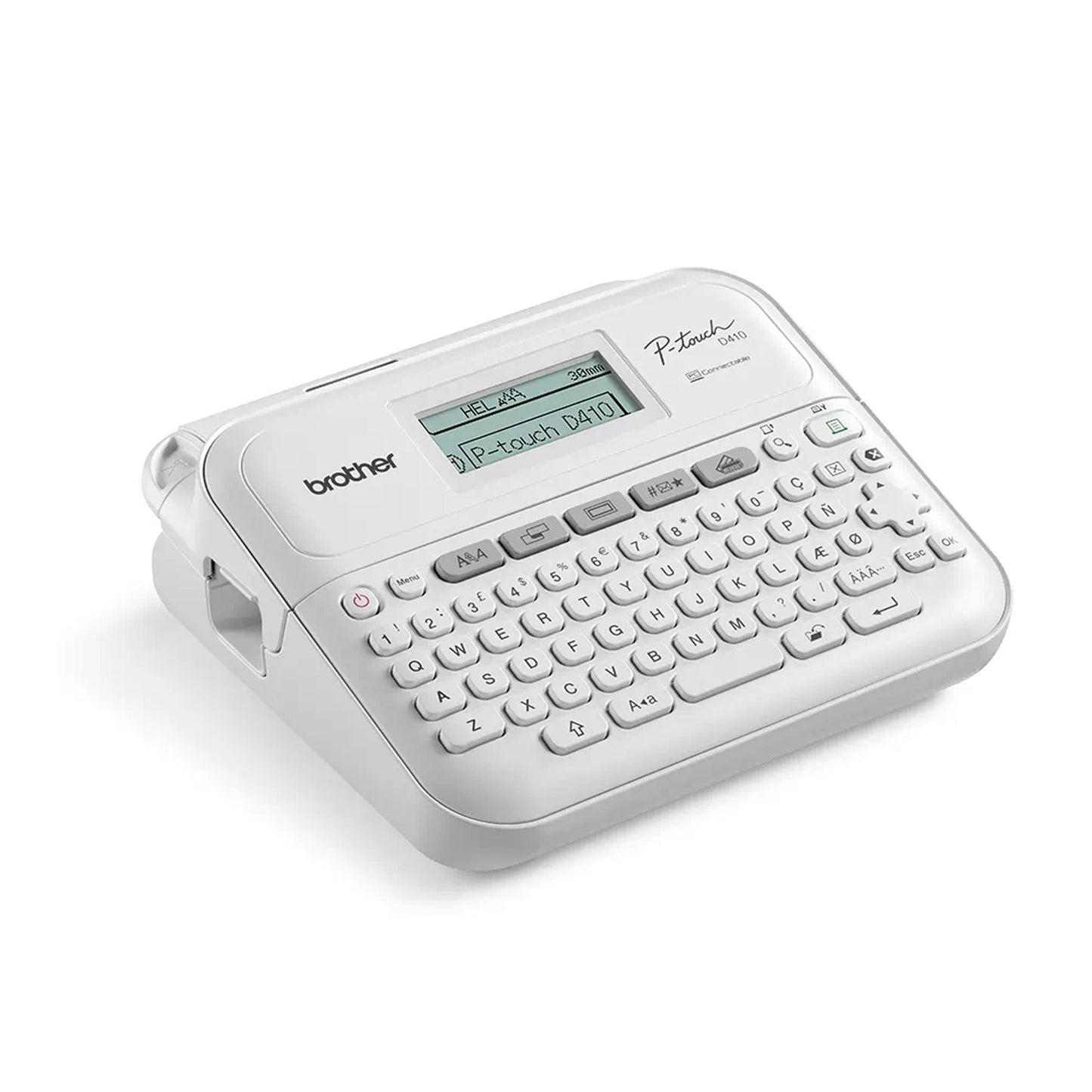 Brother PT-D410 Desktop PC Connectable Label Printer with Twin Pack TZe-221 Tapes 9mm