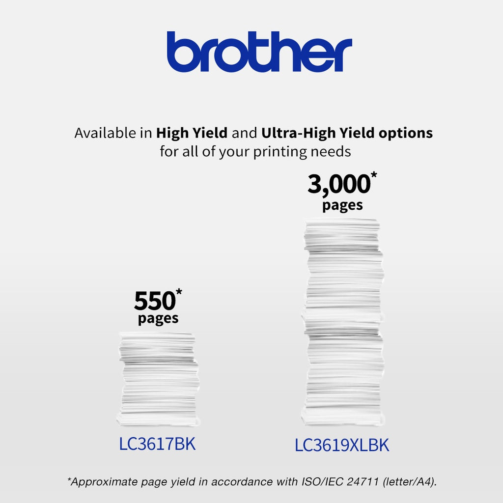 Brother Colour Inkjet Multi-Function LC3617BK (Black) ORIGINAL