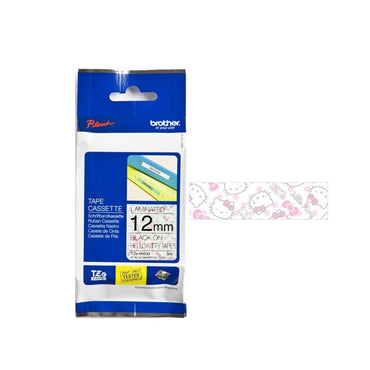 Brother TZe-HW31 Laminated Tape Black on Hello Kitty