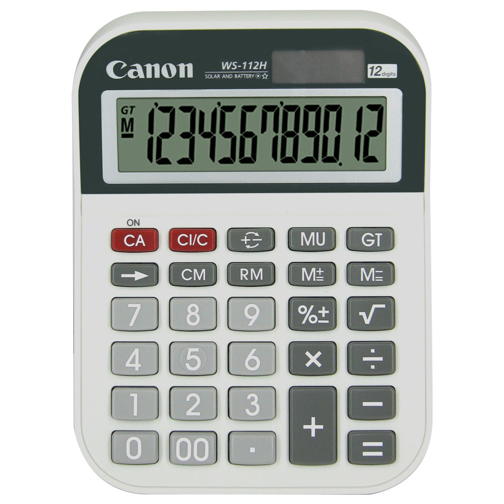 Canon WS-112H Desktop Calculator 12 digits